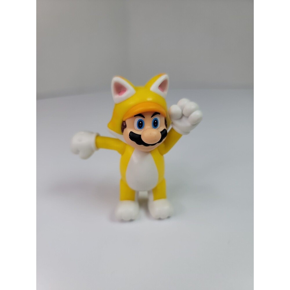 World Of Nintendo Super Mario Cat Suit Jakks Action Figure Yellow